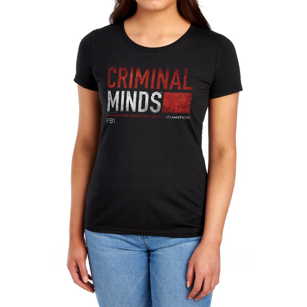 Criminal Minds Title Card Women's 18/1 Cotton Short-Sleeve T-Shirt