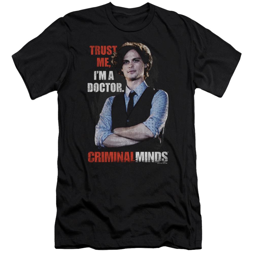 Criminal Minds Trust Me Men's Ultra-Soft 30/1 Cotton Slim Short-Sleeve T-Shirt