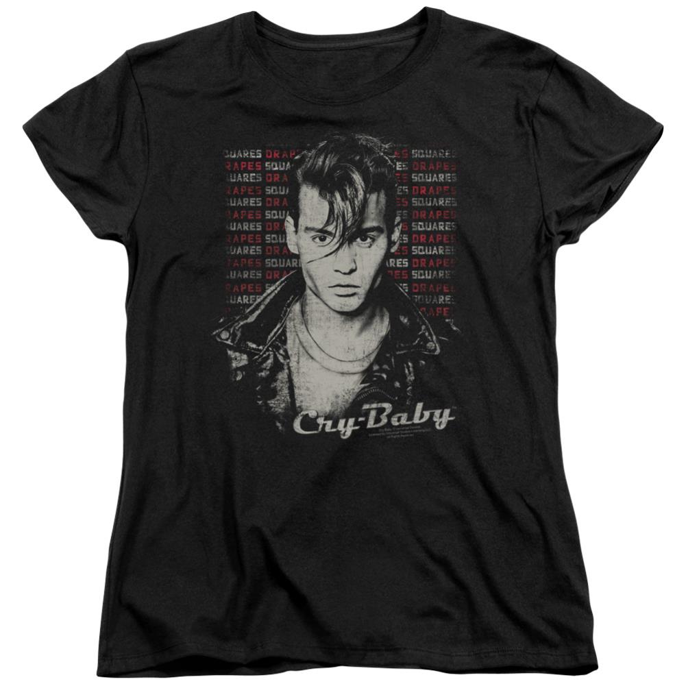 Cry Baby Drapes & Squares Women's 18/1 Cotton Short-Sleeve T-Shirt