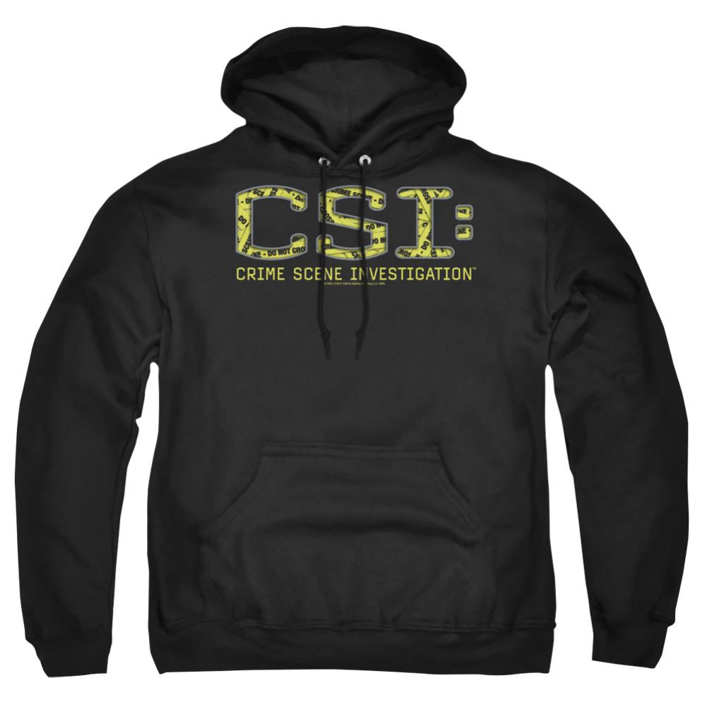 CSI Collage Logo Men's Pull-Over 75 25 Poly Hoodie