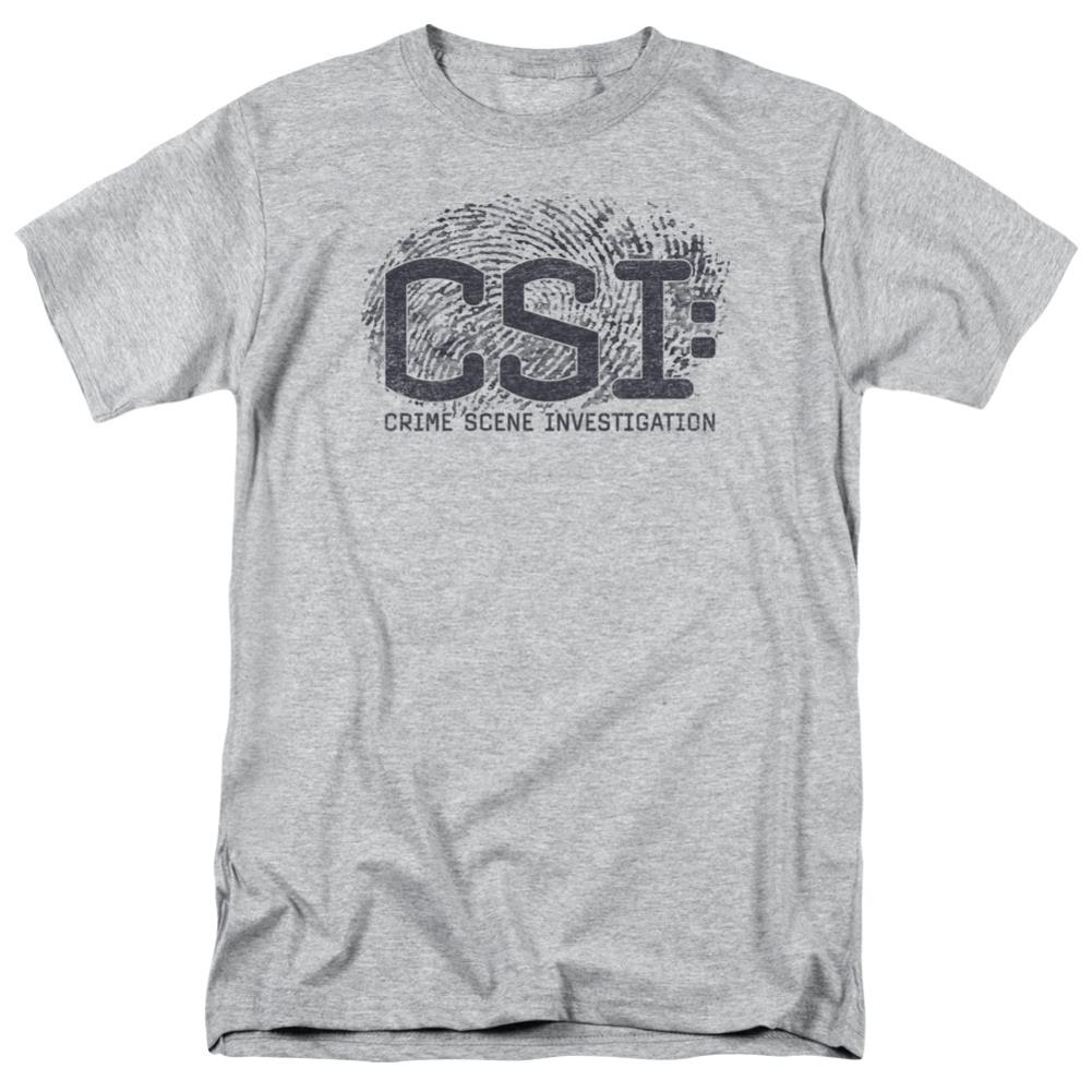 CSI Distressed Logo Men's 18/1 Cotton Short-Sleeve T-Shirt