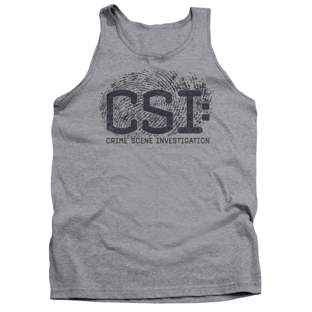 CSI Distressed Logo Men's 18/1 Cotton Tank Top