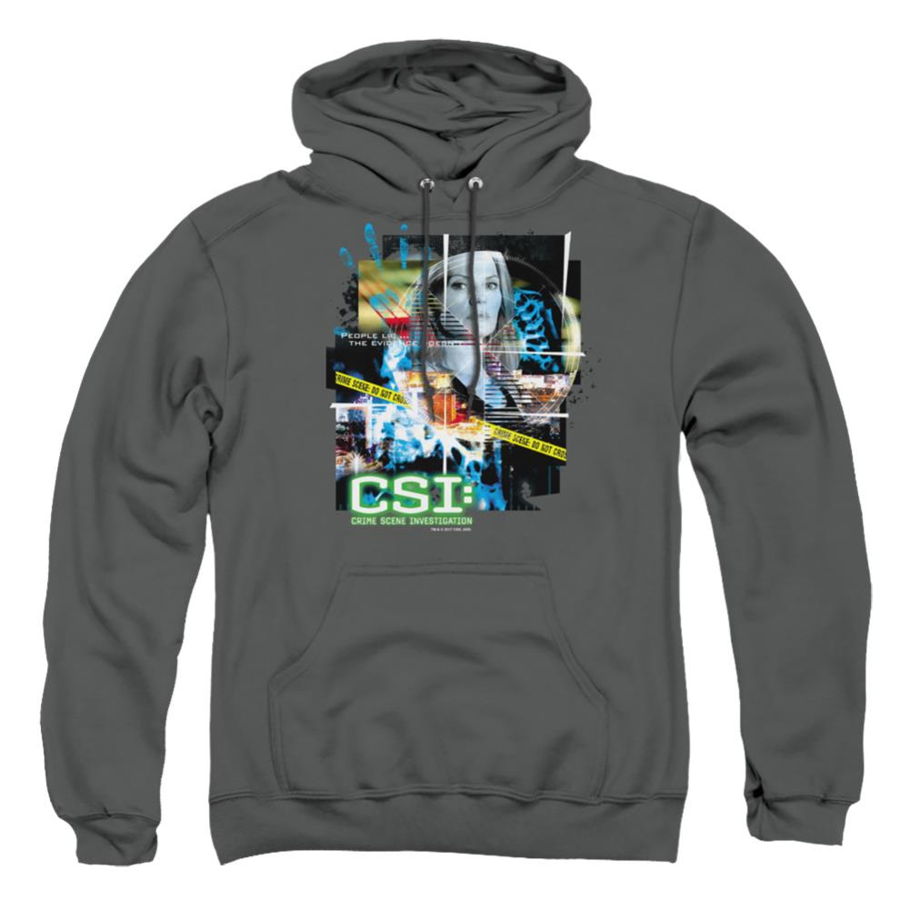 CSI Evidence Collage Men's Pull-Over 75 25 Poly Hoodie