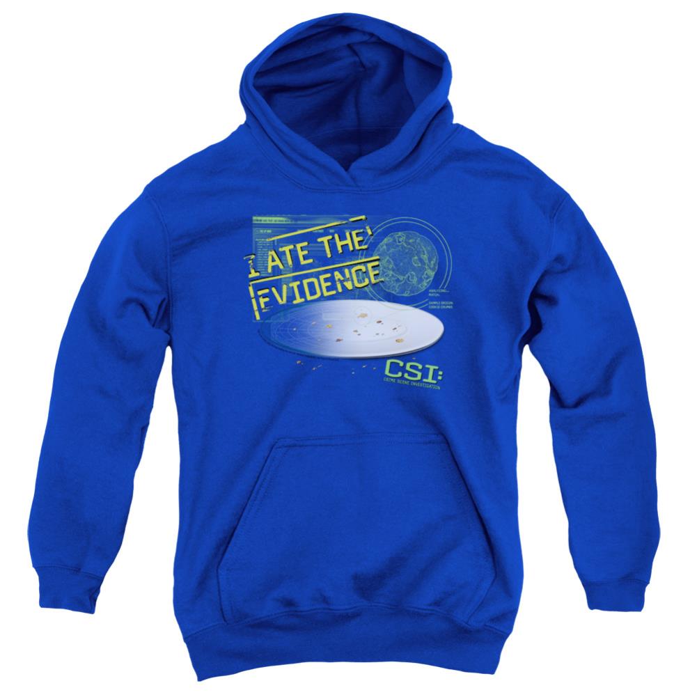 CSI I Ate The Evidence Youth Cotton Poly Pull-Over Hoodie