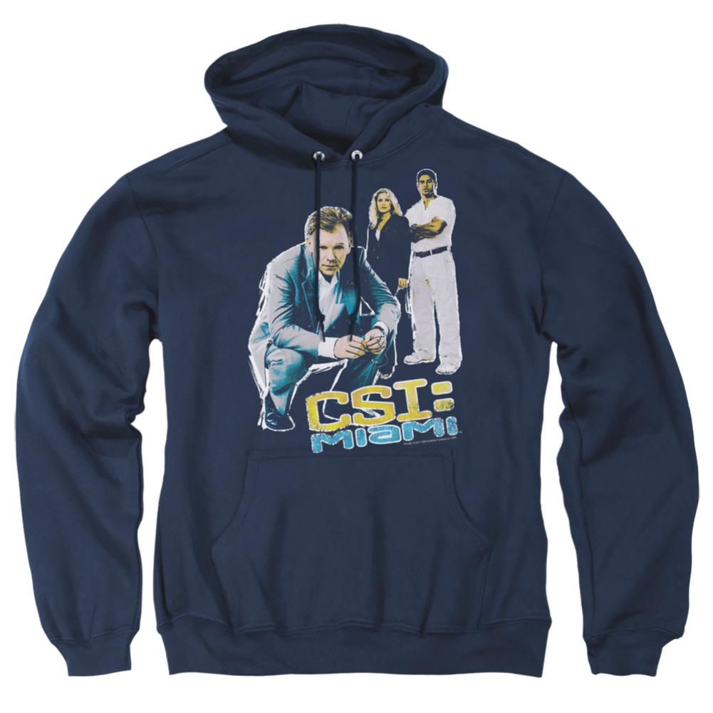 CSI: Miami In Perspective Men's Pull-Over 75 25 Poly Hoodie