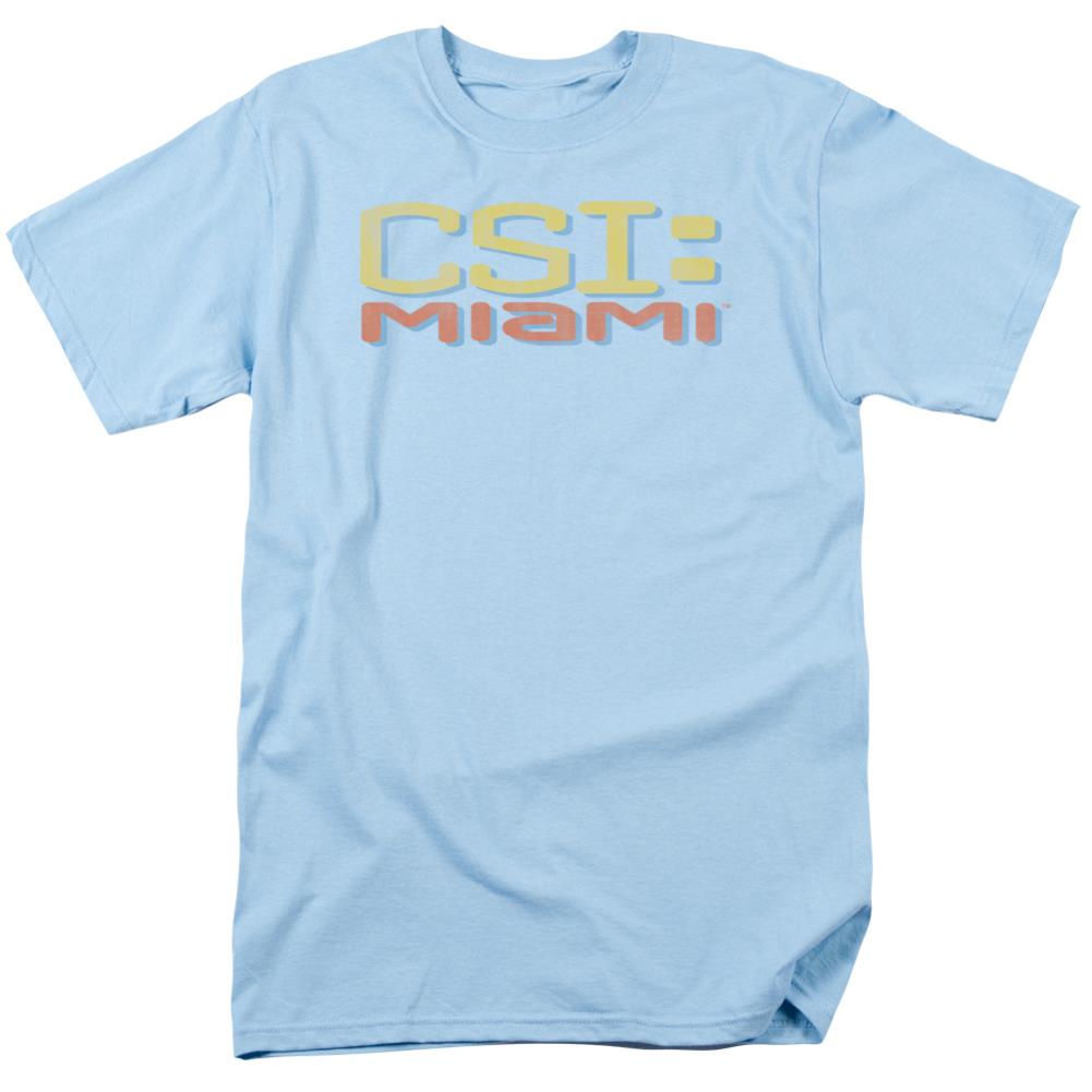 CSI: Miami Logo Distressed Men's 18/1 Cotton Short-Sleeve T-Shirt
