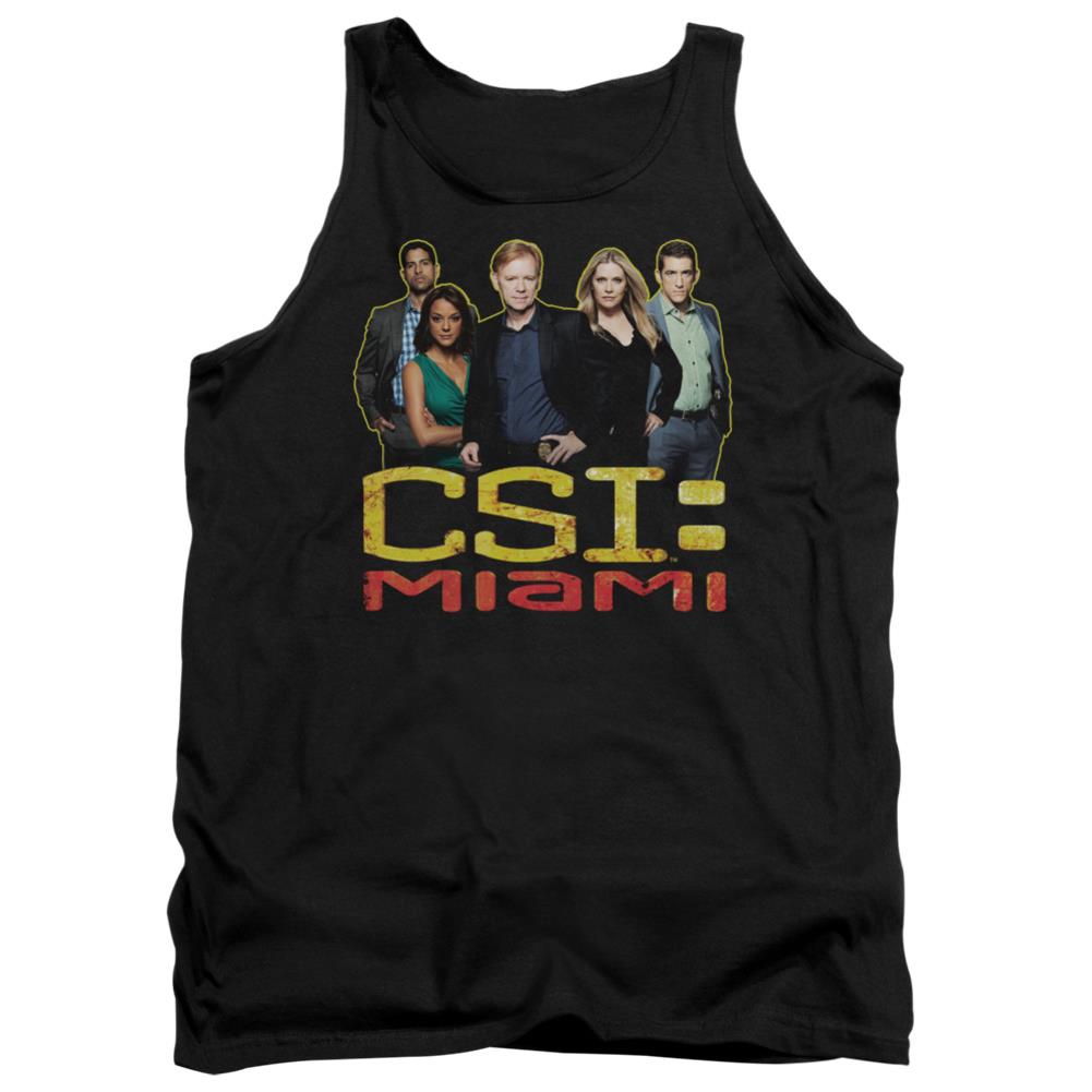 CSI: Miami The Cast In Black Men's 18/1 Cotton Tank Top