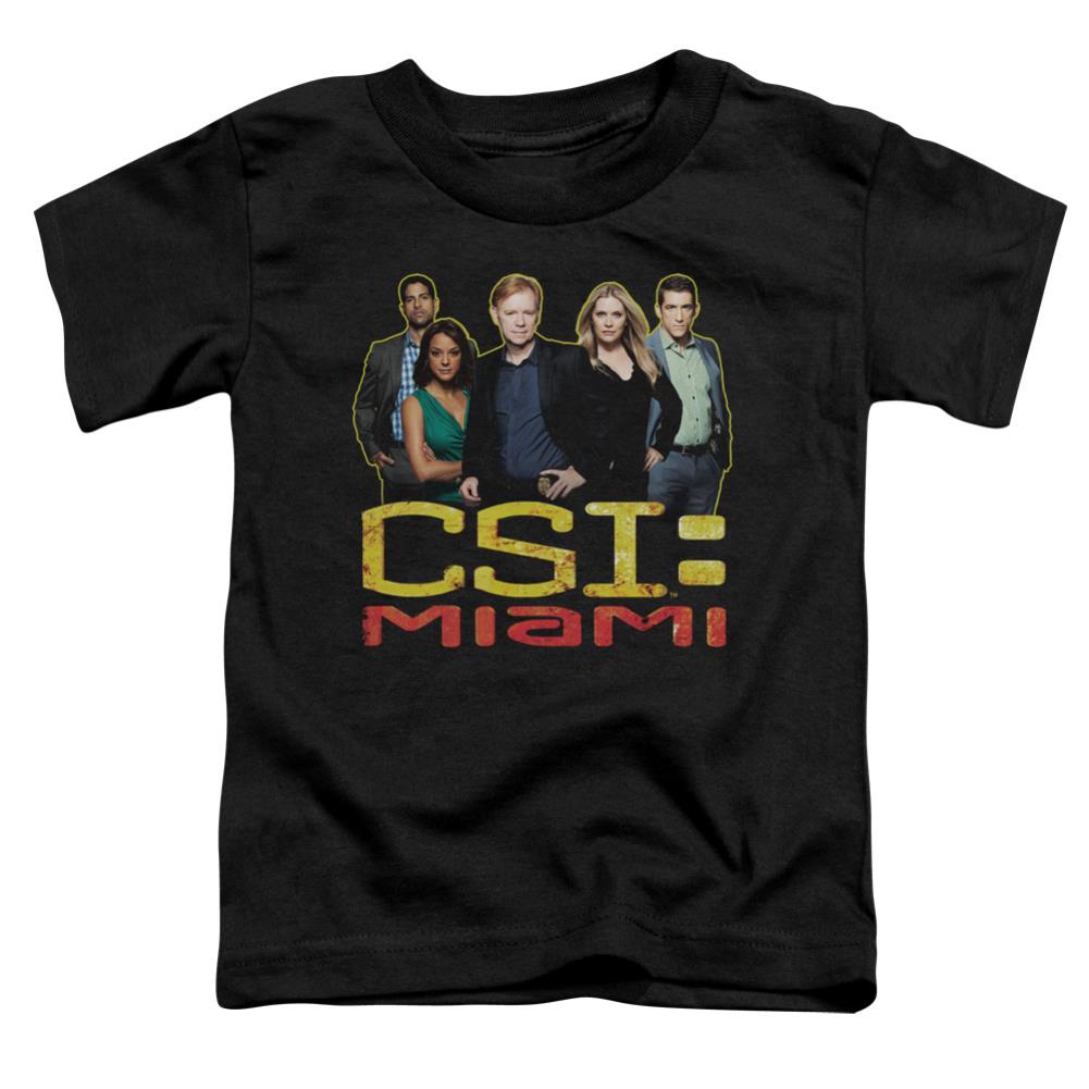 CSI: Miami The Cast In Black Toddler 18/1 Cotton Short-Sleeve T-Shirt