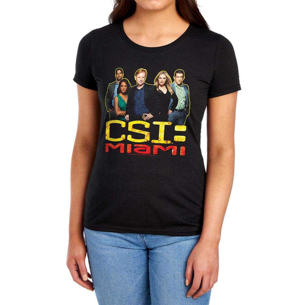 CSI: Miami The Cast In Black Women's 18/1 Cotton Short-Sleeve T-Shirt