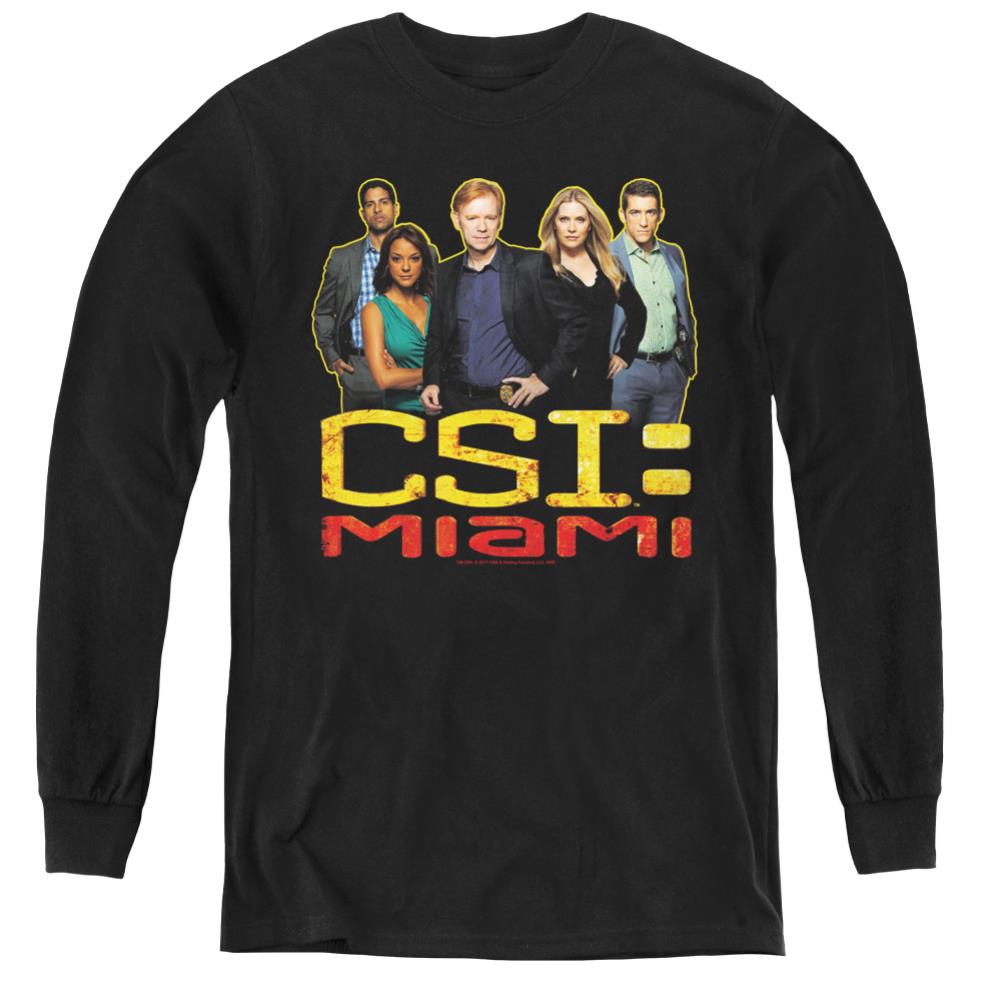 CSI: Miami The Cast In Black Youth Long-Sleeve T-Shirt