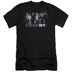 CSI: NY Cast Men's Ultra-Soft 30/1 Cotton Slim Short-Sleeve T-Shirt