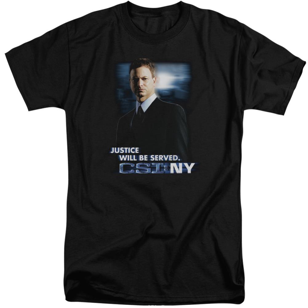 CSI: NY Justice Served Men's 18/1 Tall Cotton Short-Sleeve T-Shirt