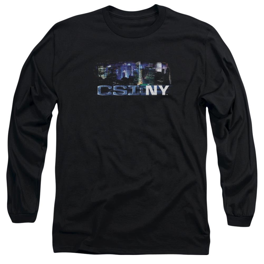 CSI: NY Never Rests Men's 18/1 Cotton Long-Sleeve T-Shirt
