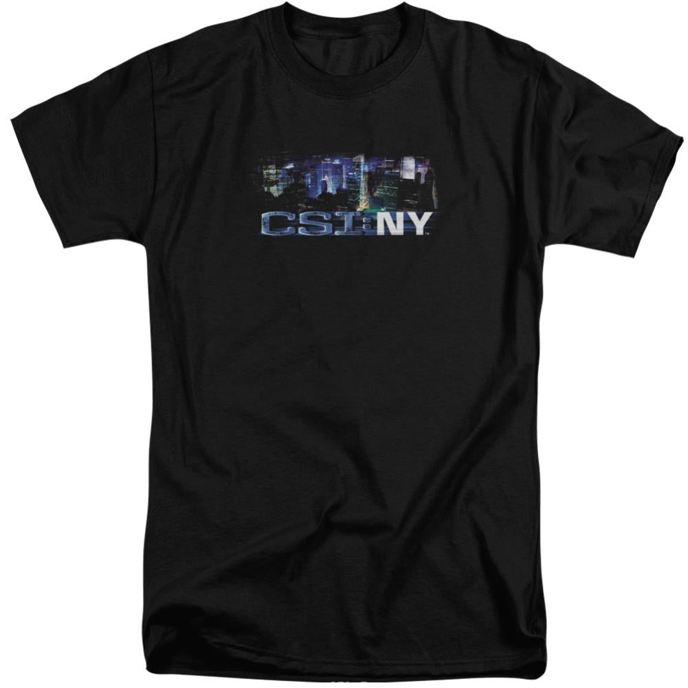 CSI: NY Never Rests Men's 18/1 Tall Cotton Short-Sleeve T-Shirt