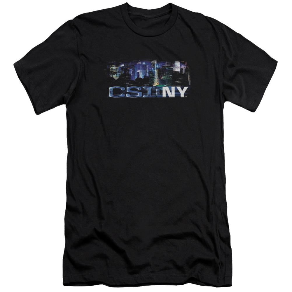 CSI: NY Never Rests Men's Ultra-Soft 30/1 Cotton Slim Short-Sleeve T-Shirt