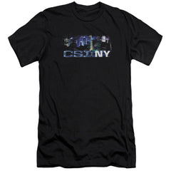 CSI: NY Never Rests Men's Ultra-Soft 30/1 Cotton Slim Short-Sleeve T-Shirt