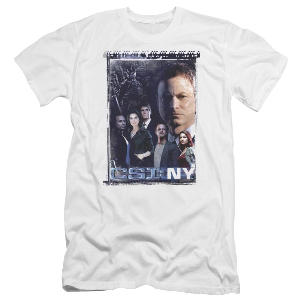CSI: NY Watchful Eye Men's Ultra-Soft 30/1 Cotton Slim Short-Sleeve T-Shirt