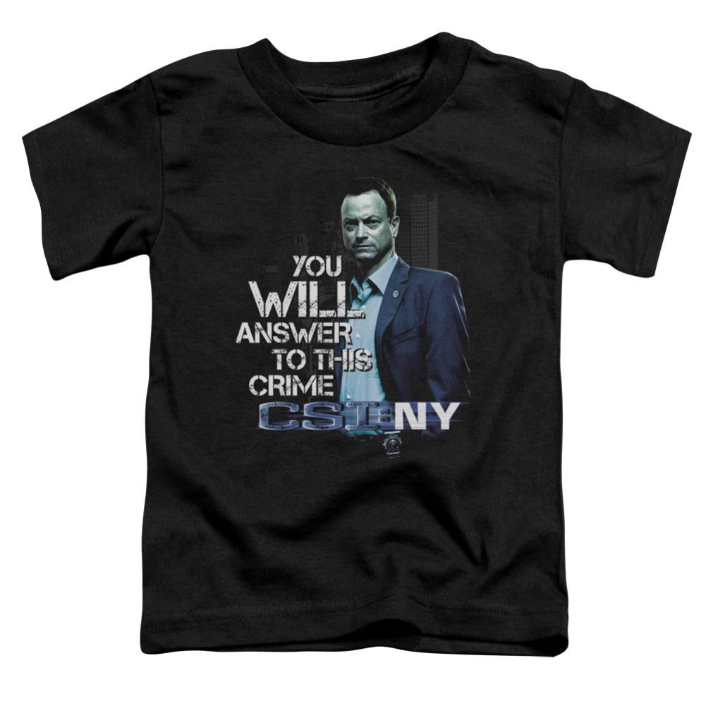 CSI: NY You Will Answer Toddler 18/1 Cotton Short-Sleeve T-Shirt