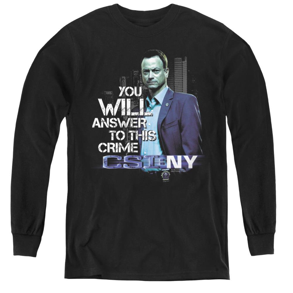 CSI: NY You Will Answer Youth Long-Sleeve T-Shirt
