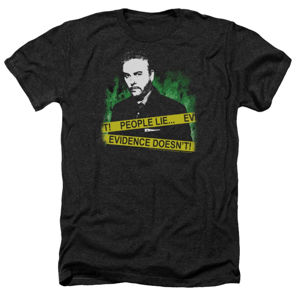 CSI People Lie Men's 30/1 Heather 60 40 Poly Short-Sleeve T-Shirt