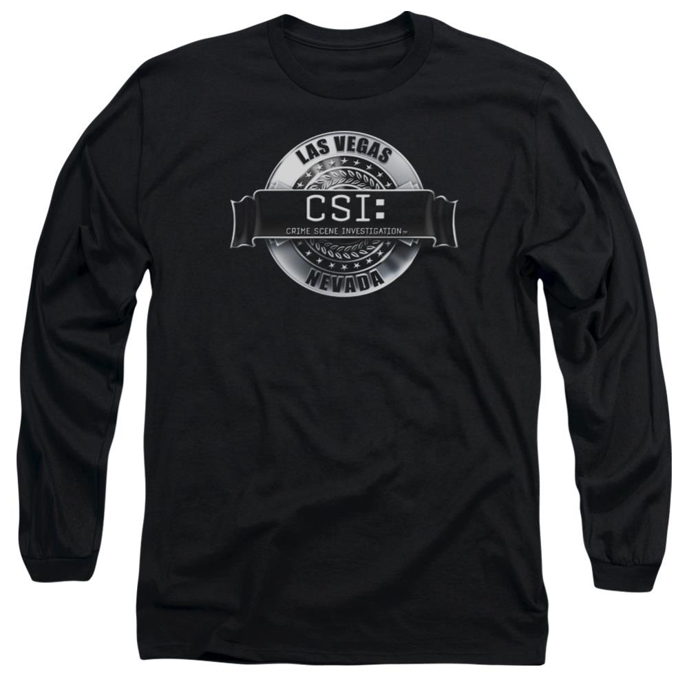 CSI Rendered Logo Men's 18/1 Cotton Long-Sleeve T-Shirt