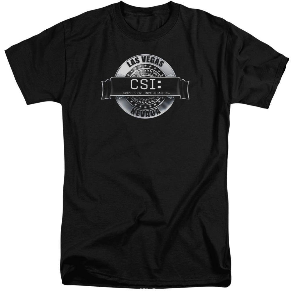 CSI Rendered Logo Men's 18/1 Tall Cotton Short-Sleeve T-Shirt