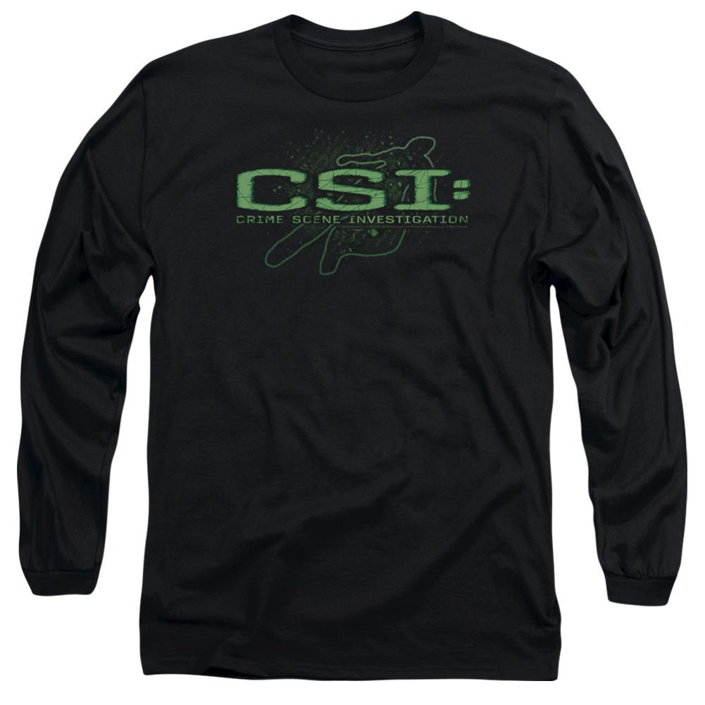 CSI Sketchy Shadow Men's 18/1 Cotton Long-Sleeve T-Shirt
