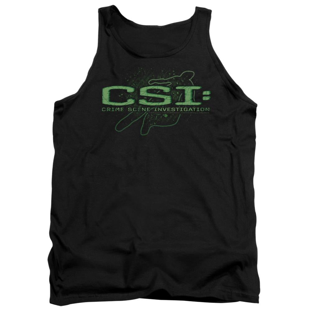 CSI Sketchy Shadow Men's 18/1 Cotton Tank Top