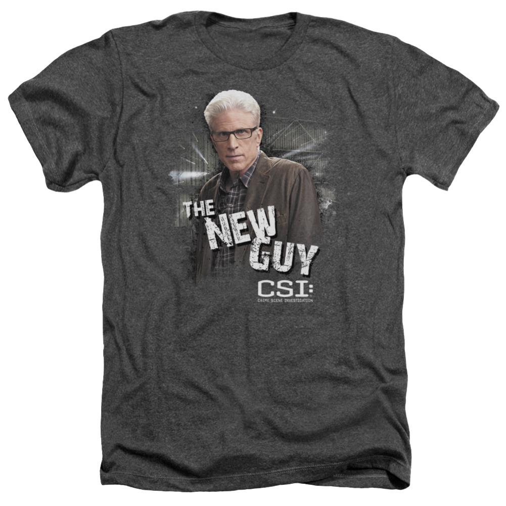 CSI The New Guy Men's 30/1 Heather 60 40 Poly Short-Sleeve T-Shirt