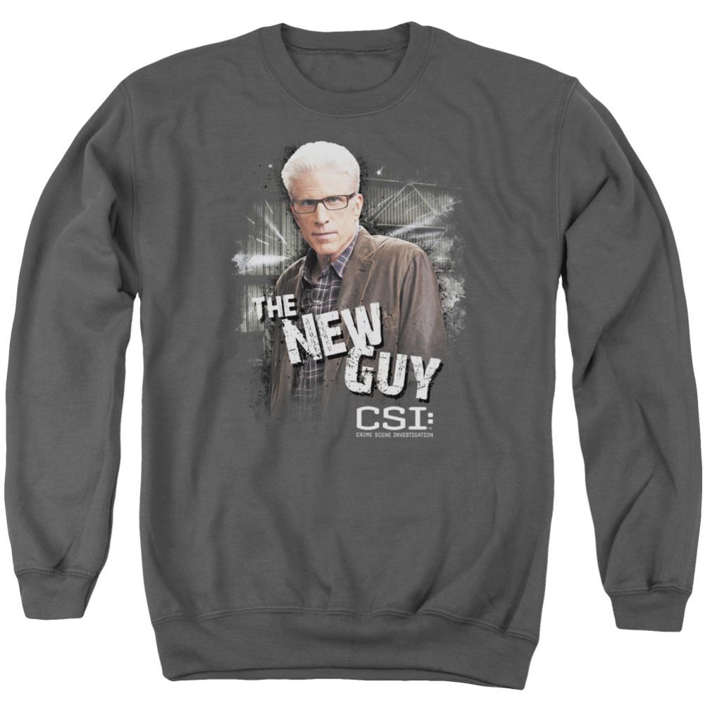 CSI The New Guy Men's Crewneck 50 50 Poly Long-Sleeve T-Shirt