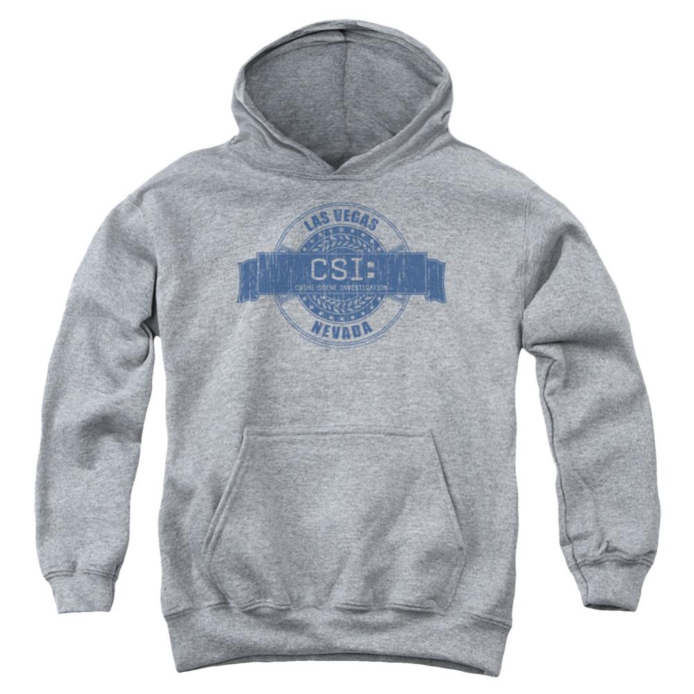 CSI Vegas Badge Youth Cotton Poly Pull-Over Hoodie