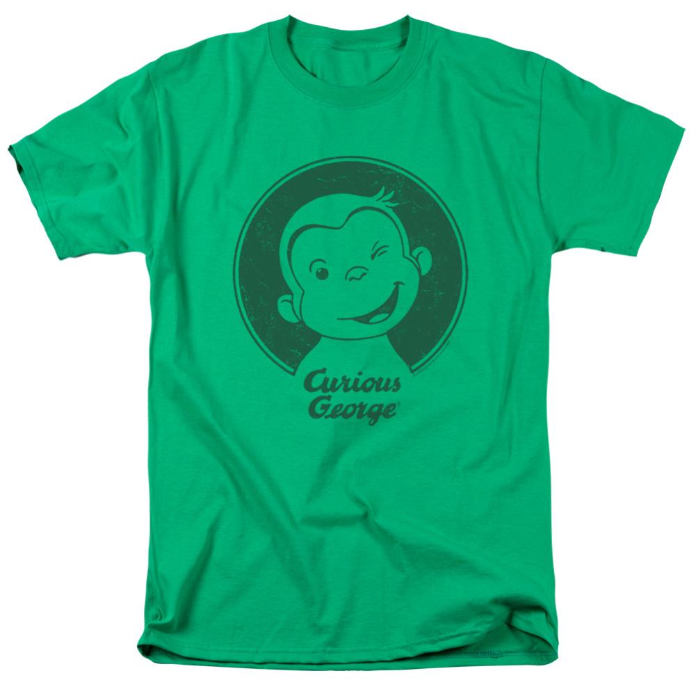 Curious George Classic Wink Men's 18/1 Cotton Short-Sleeve T-Shirt