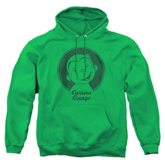 Curious George Classic Wink Men's Pull-Over 75 25 Poly Hoodie