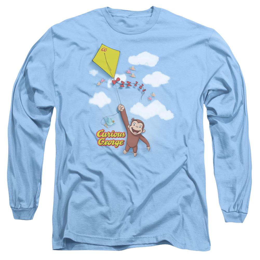 Curious George Flight Men's 18/1 Cotton Long-Sleeve T-Shirt