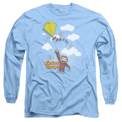 Curious George Flight Men's 18/1 Cotton Long-Sleeve T-Shirt