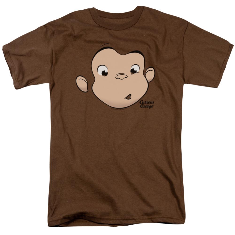 Curious George George Face Men's 18/1 Cotton Short-Sleeve T-Shirt