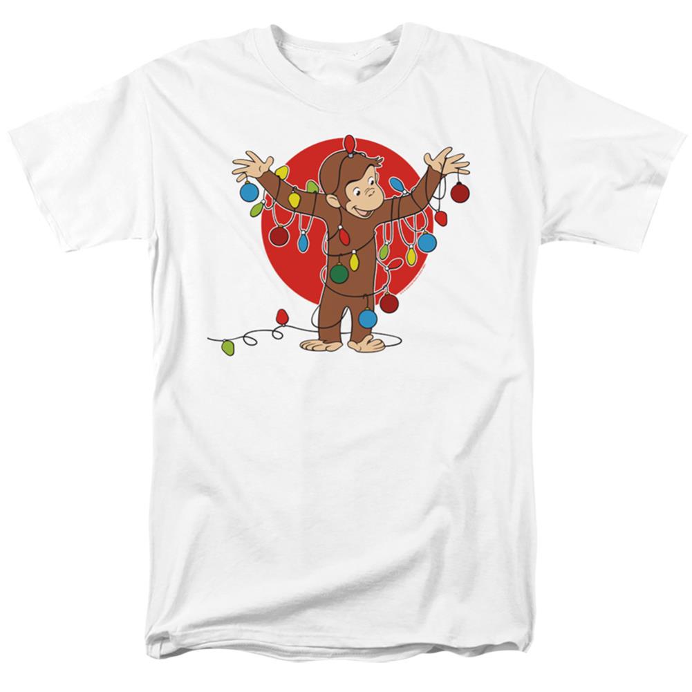 Curious George Lights Men's 18/1 Cotton Short-Sleeve T-Shirt