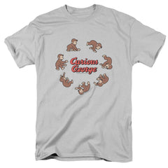 Curious George Rolling Fun Der Men's 18/1 Cotton Short-Sleeve T-Shirt