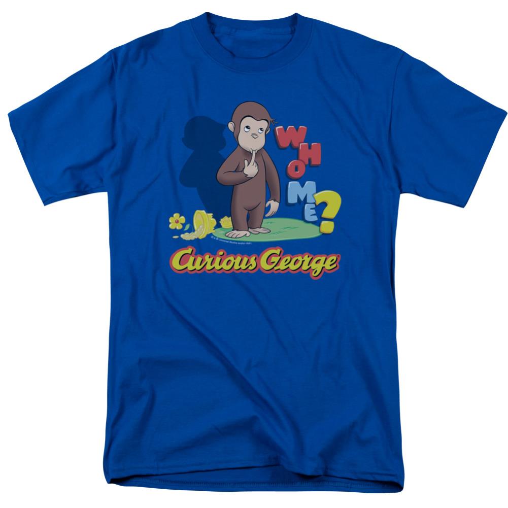 Curious George Who Me Men's 18/1 Cotton Short-Sleeve T-Shirt