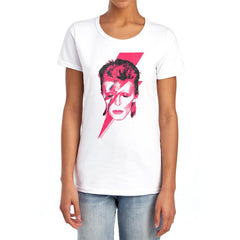 David Bowie Aladdin Sane Women's 18/1 Cotton Short-Sleeve T-Shirt