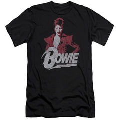 David Bowie Diamond David Men's Ultra-Soft 30/1 Cotton Slim Short-Sleeve T-Shirt