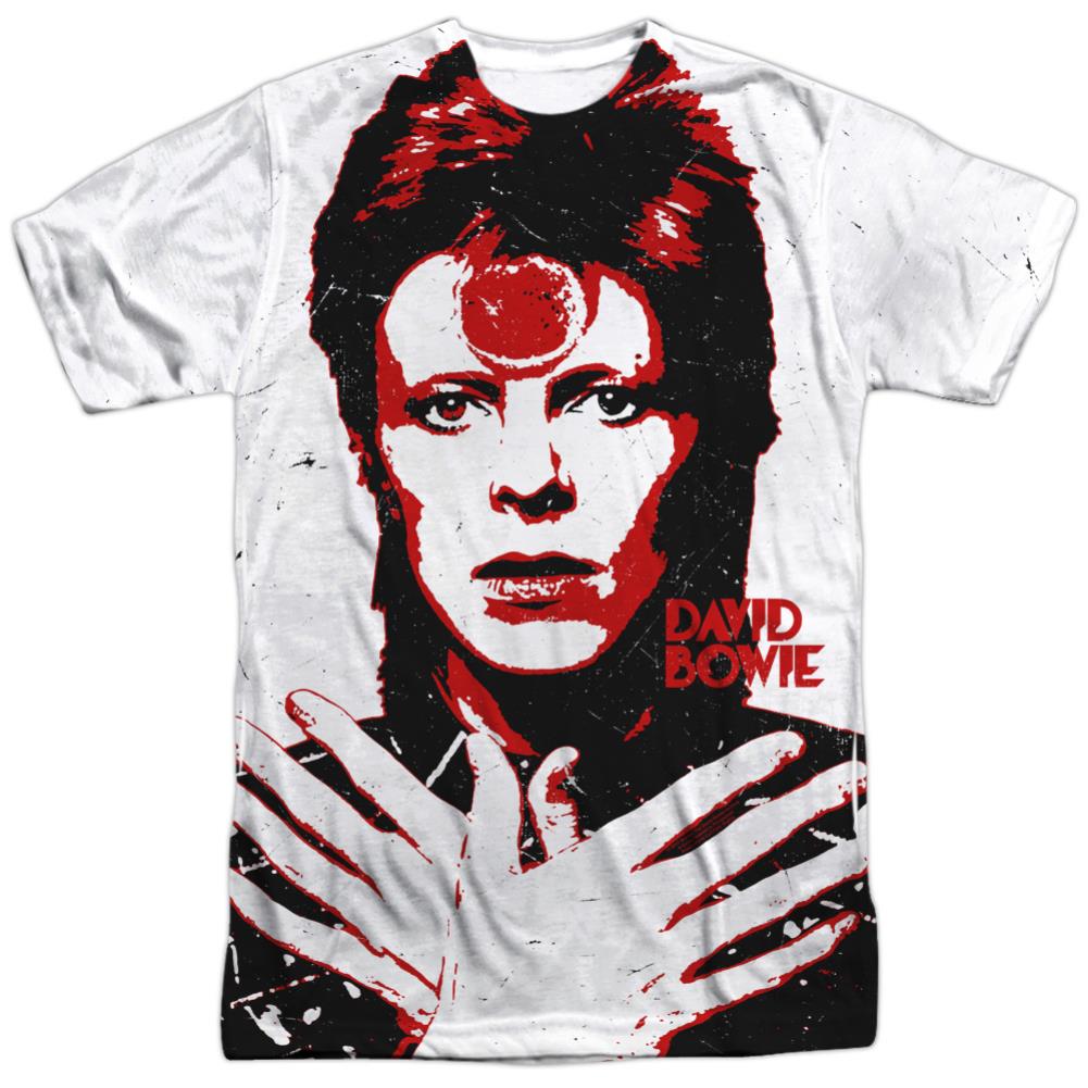 David Bowie Piercing Gaze Men's Regular Fit Polyester Short-Sleeve T-Shirt