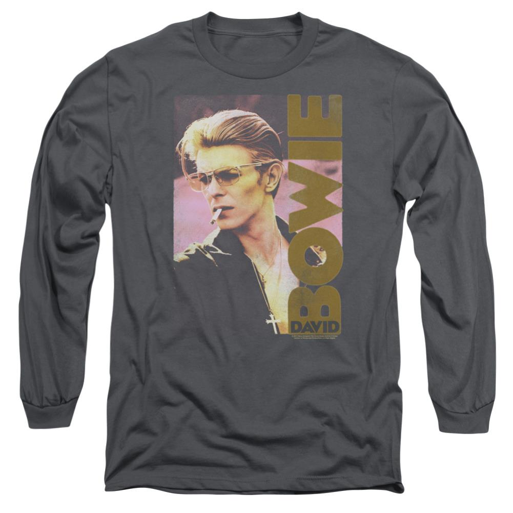 David Bowie Smokin Men's 18/1 Cotton Long-Sleeve T-Shirt