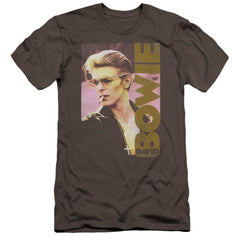 David Bowie Smokin Men's Ultra-Soft 30/1 Cotton Slim Short-Sleeve T-Shirt