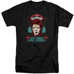 David Bowie Ziggy Heads Men's 18/1 Tall Cotton Short-Sleeve T-Shirt