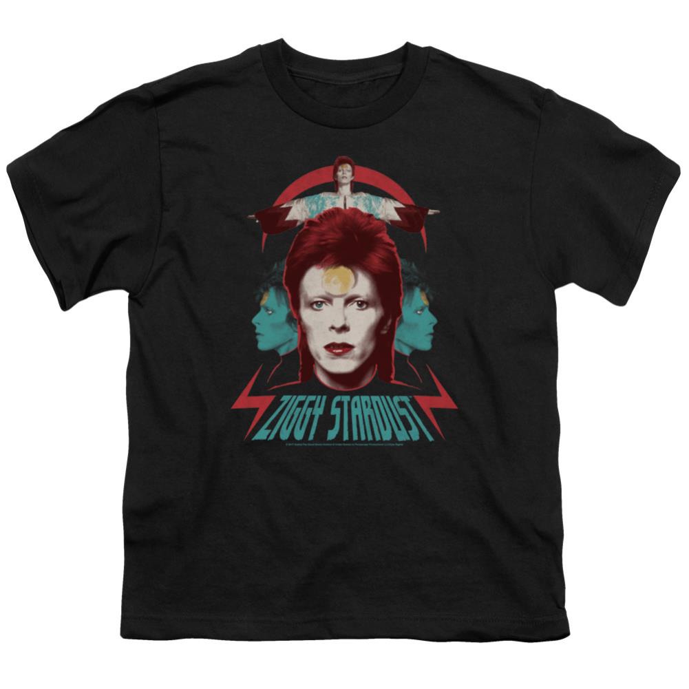 David Bowie Ziggy Heads Youth 18/1 100% Cotton Short-Sleeve T-Shirt