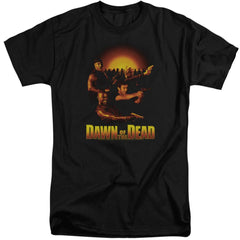 Dawn Of The Dead Dawn Collage Men's 18/1 Tall Cotton Short-Sleeve T-Shirt