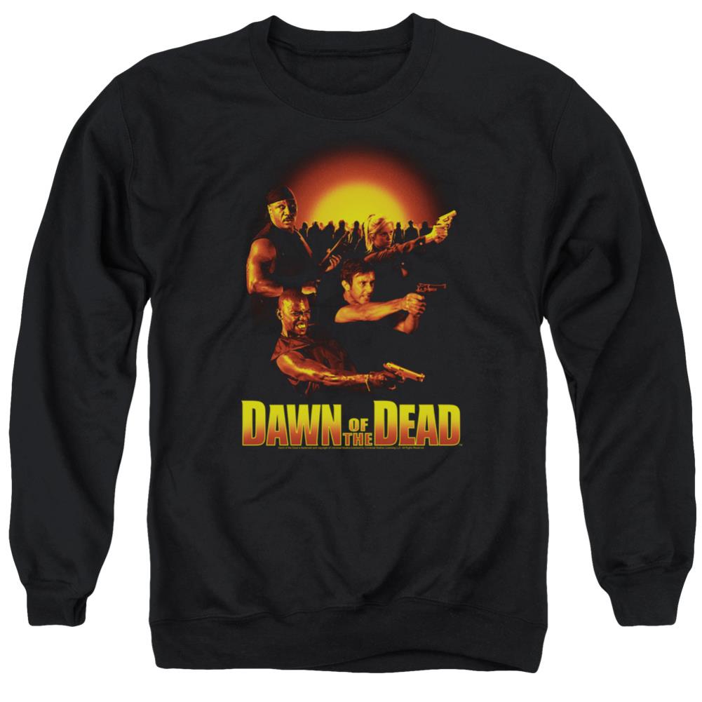 Dawn Of The Dead Dawn Collage Men's Crewneck 50 50 Poly Long-Sleeve T-Shirt