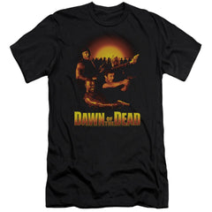 Dawn Of The Dead Dawn Collage Men's Ultra-Soft 30/1 Cotton Slim Short-Sleeve T-Shirt