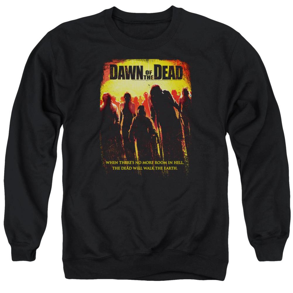 Dawn Of The Dead Title Men's Crewneck 50 50 Poly Long-Sleeve T-Shirt